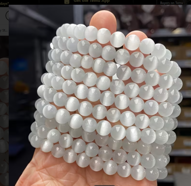Reiki Infused Selenite Bracelet
