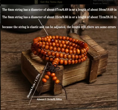 108 Beads Mala Beads Bracelet Prayer Beads